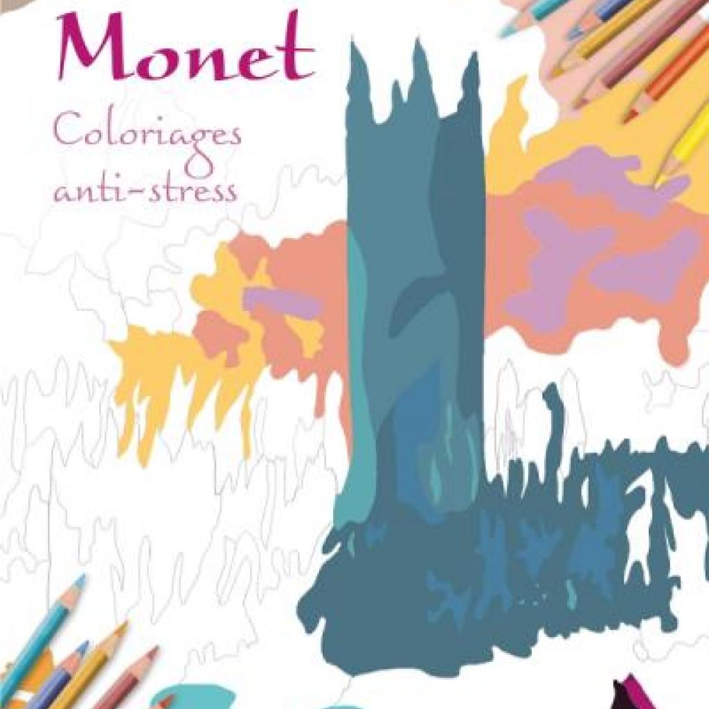 Pour le plus grand sensible à l'art, relaxez-vous en coloriant es œuvres du maître de l'impressionnisme, Monet.