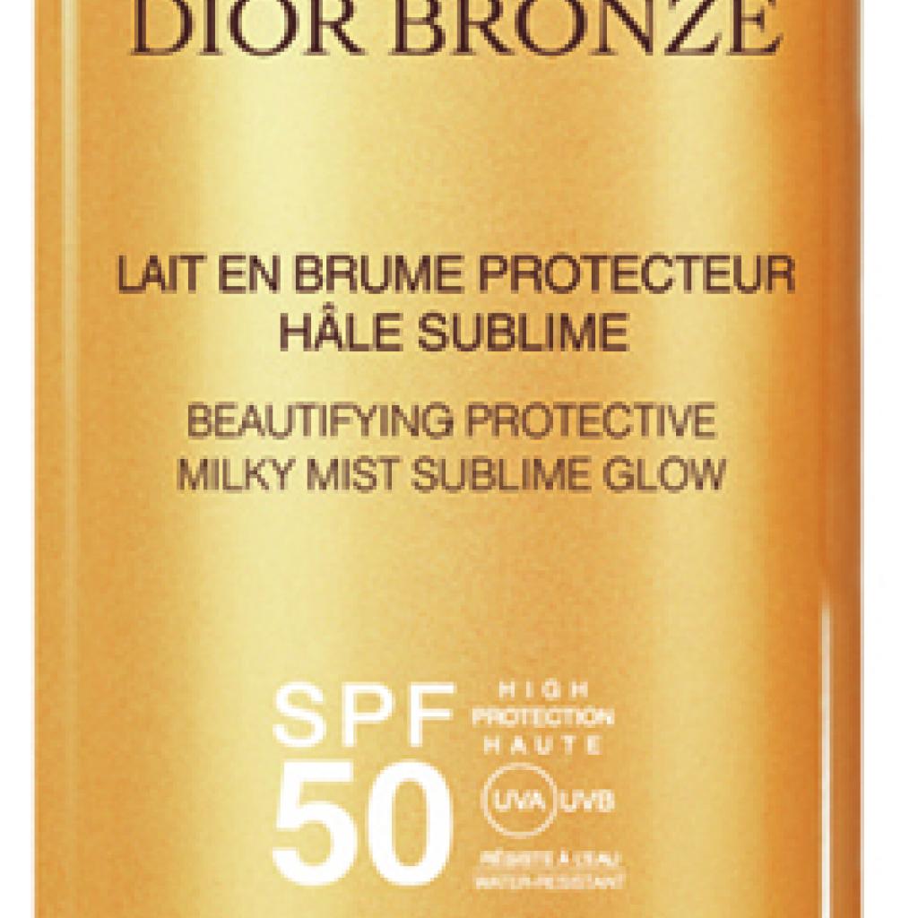 Lait en brume protecteur hâle sublime, SPF50, Dior Bronze, 39€.