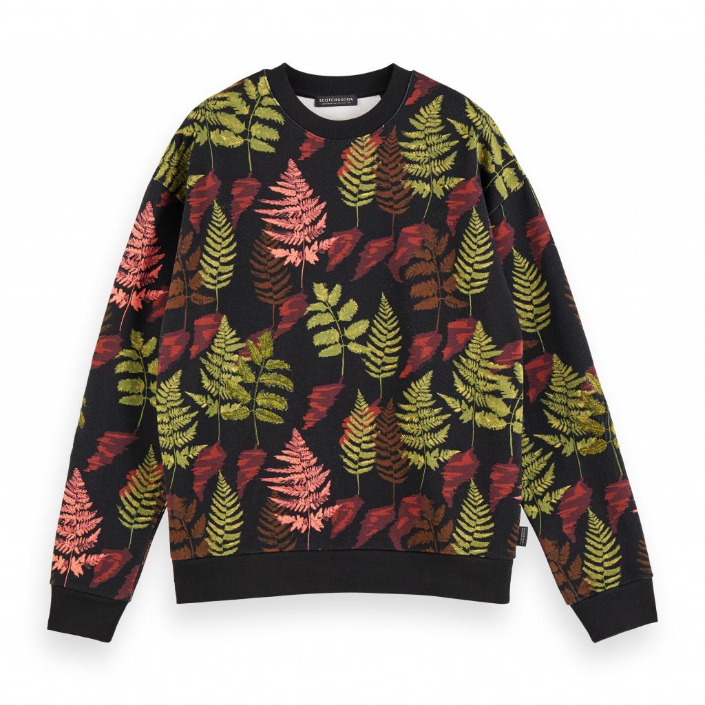 Sweater à motif végétal, Scotch &amp; Soda, 109,95€.