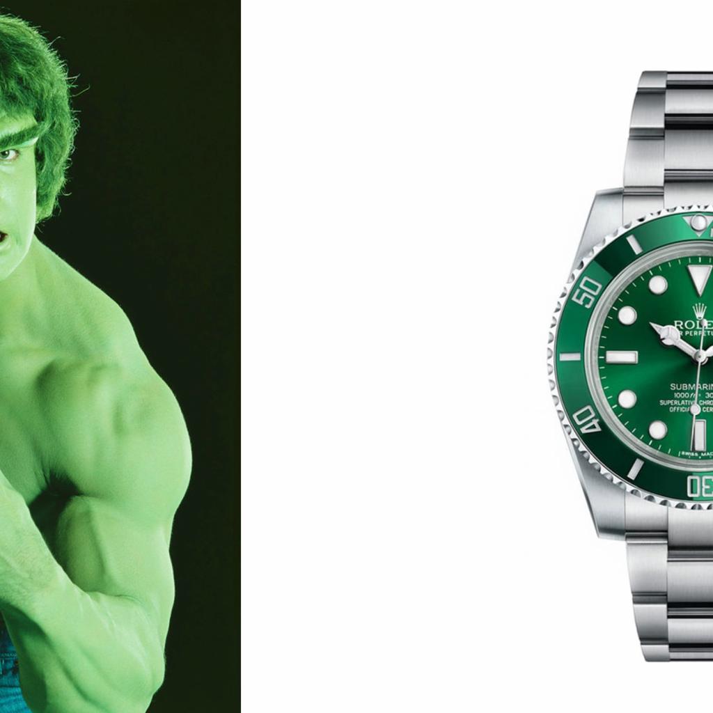 Si Rolex n’a pas poussé le vert gazon jusqu’à son bracelet en acier (elle l’a peut-être fait pour le cuir), la céramique du cadran et de la lunette de cette Submariner est, elle, d’un superbe vert émeraude qui rappelle l’incroyable Hulk, le héros de Marvel. Si à ses débuts en 2010 elle n’a pas rencontré un franc succès, c’est aujourd’hui un must have absolu ! En effet, succédant à la Submariner “Kermit”, elle lui est préférée grâce à cette monochromie qui apporte une touche plus moderne que le cadran noir et la lunette verte de sa grande sœur.