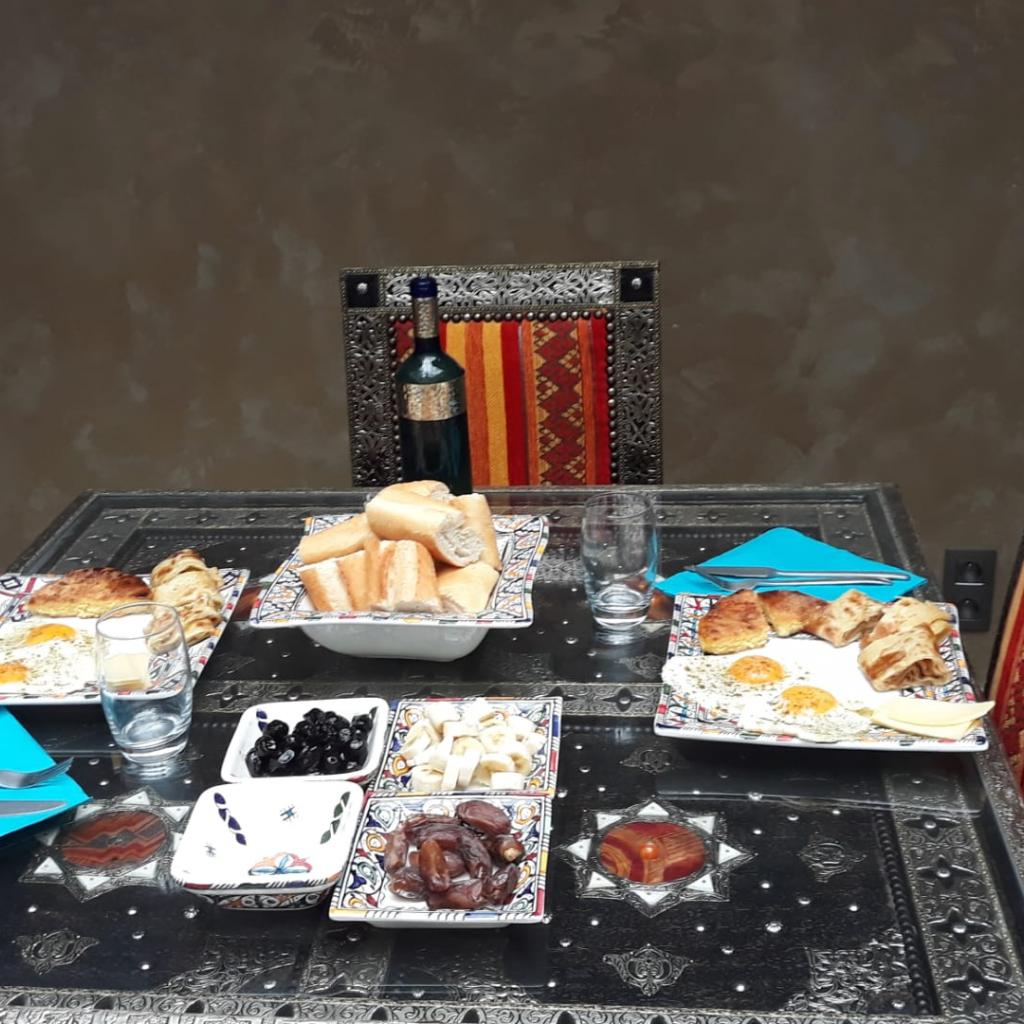 Un petit-déjuener typiquement marocain